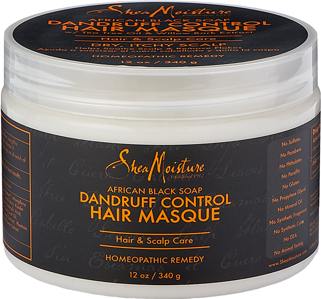 Shea Moisture African Black Soap Dandruff Control Masque (642x965), Png Download