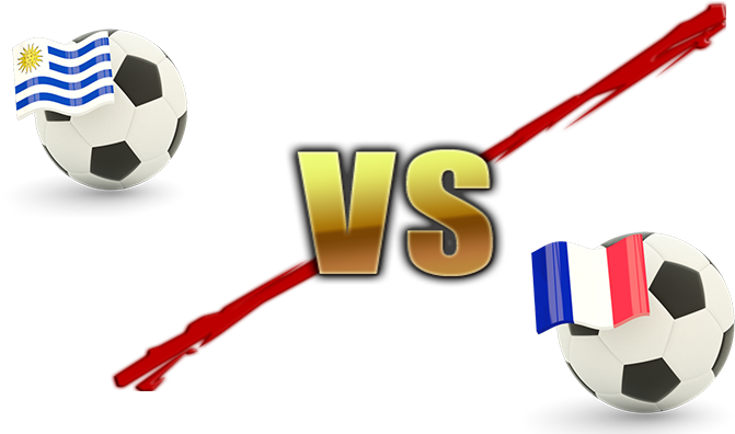 Fifa World Cup 2018 Quarter Finals Uruguay Vs France - Fifa World Cup 2018 Brazil Vs Belgium (707x435), Png Download
