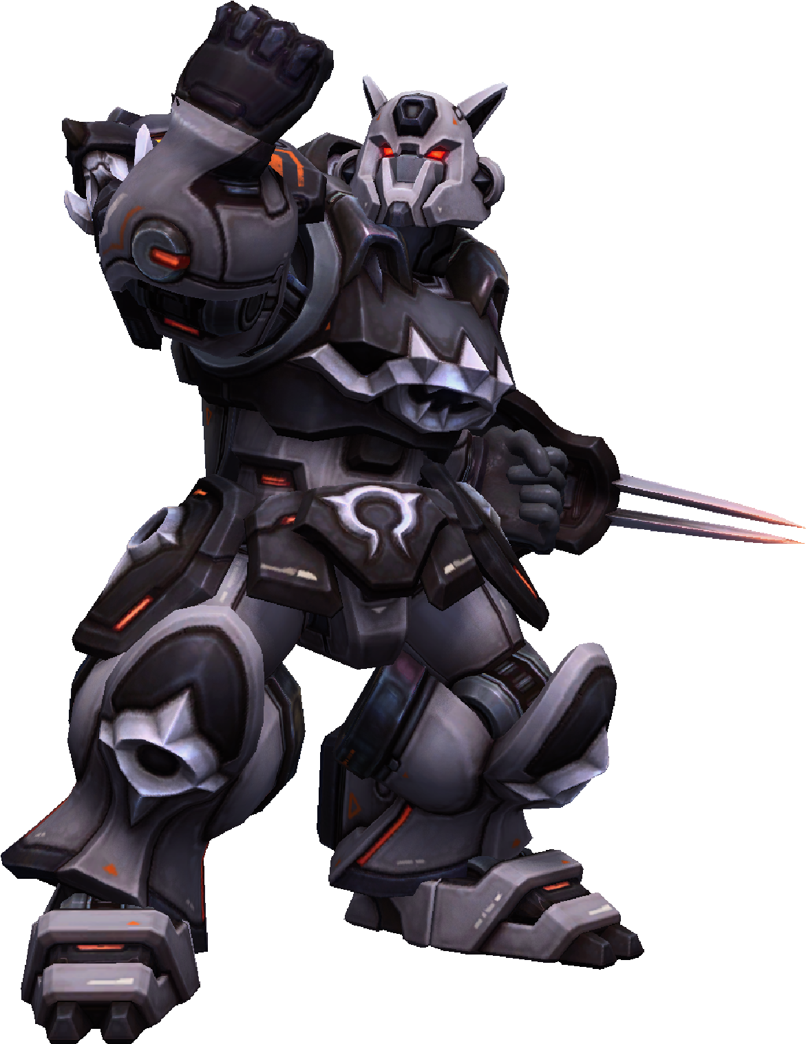 Rehgar Mecha Deaths Head Skin (2400x1800), Png Download