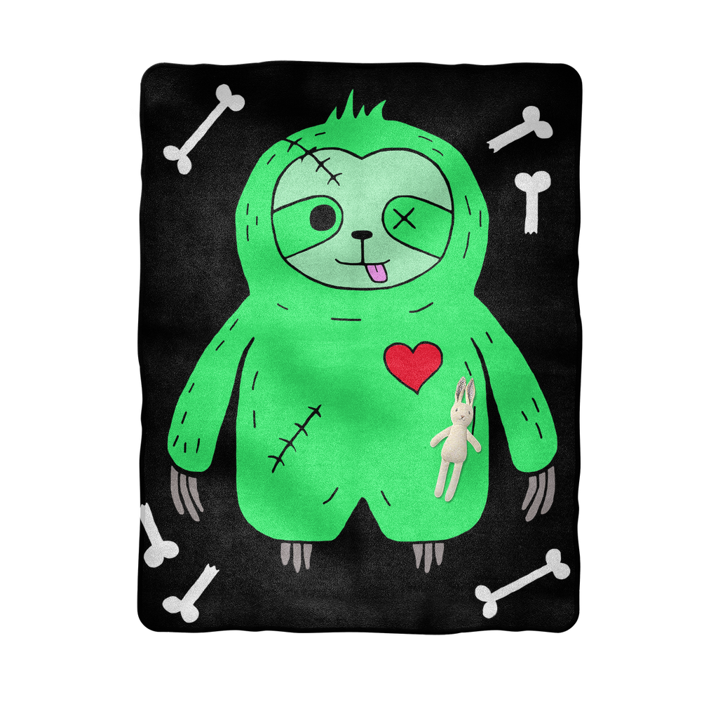 Download Large Zombie Sloth Baby Blanket Cloud Island Sloth Baby