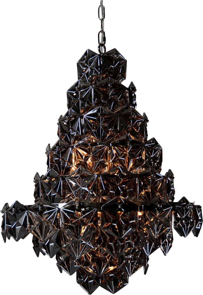 Glamour Black Chandelier, Black Glass Ceiling Lamp - Moe's Home Collection Swan Pendant Lamp | Pendant Lights (1024x1024), Png Download