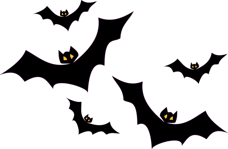 Bats-42379 960 720 - Halloween Png (768x504), Png Download