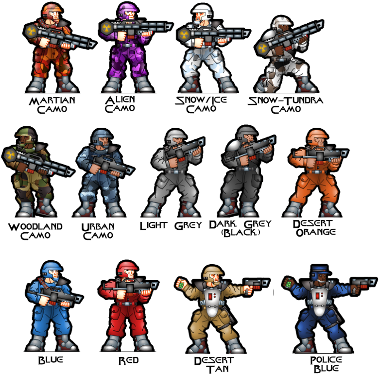 I - Sci Fi Paper Minis (800x781), Png Download