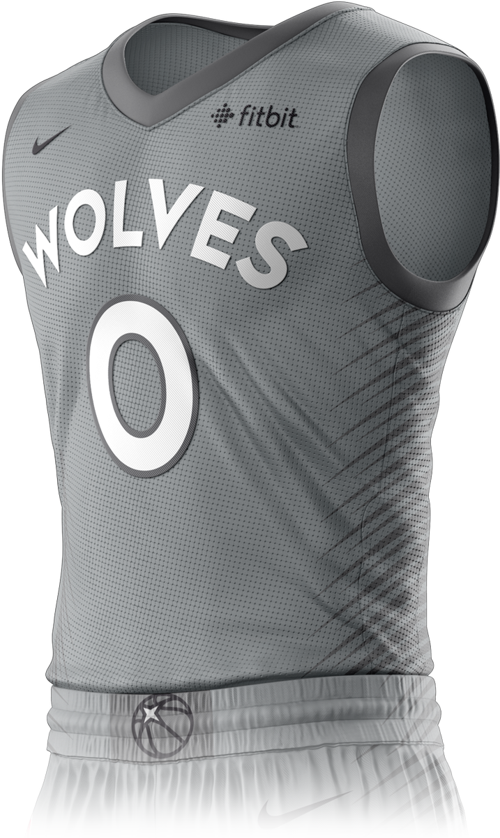 On The Uniform Microsite - Timberwolves City Edition Jersey (717x1200), Png Download