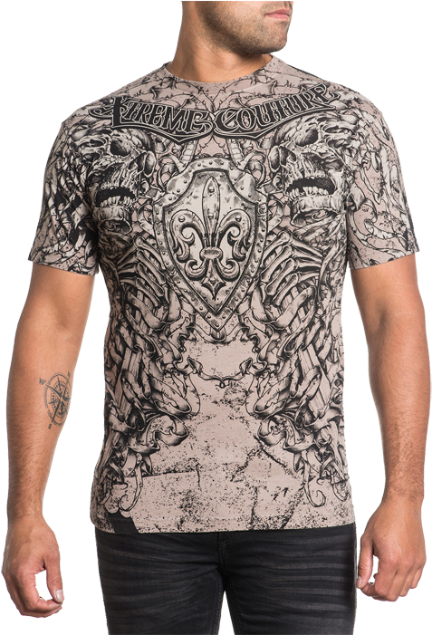 Футболка Xtreme Couture Alexander The Great By Affliction - T-shirt (700x700), Png Download