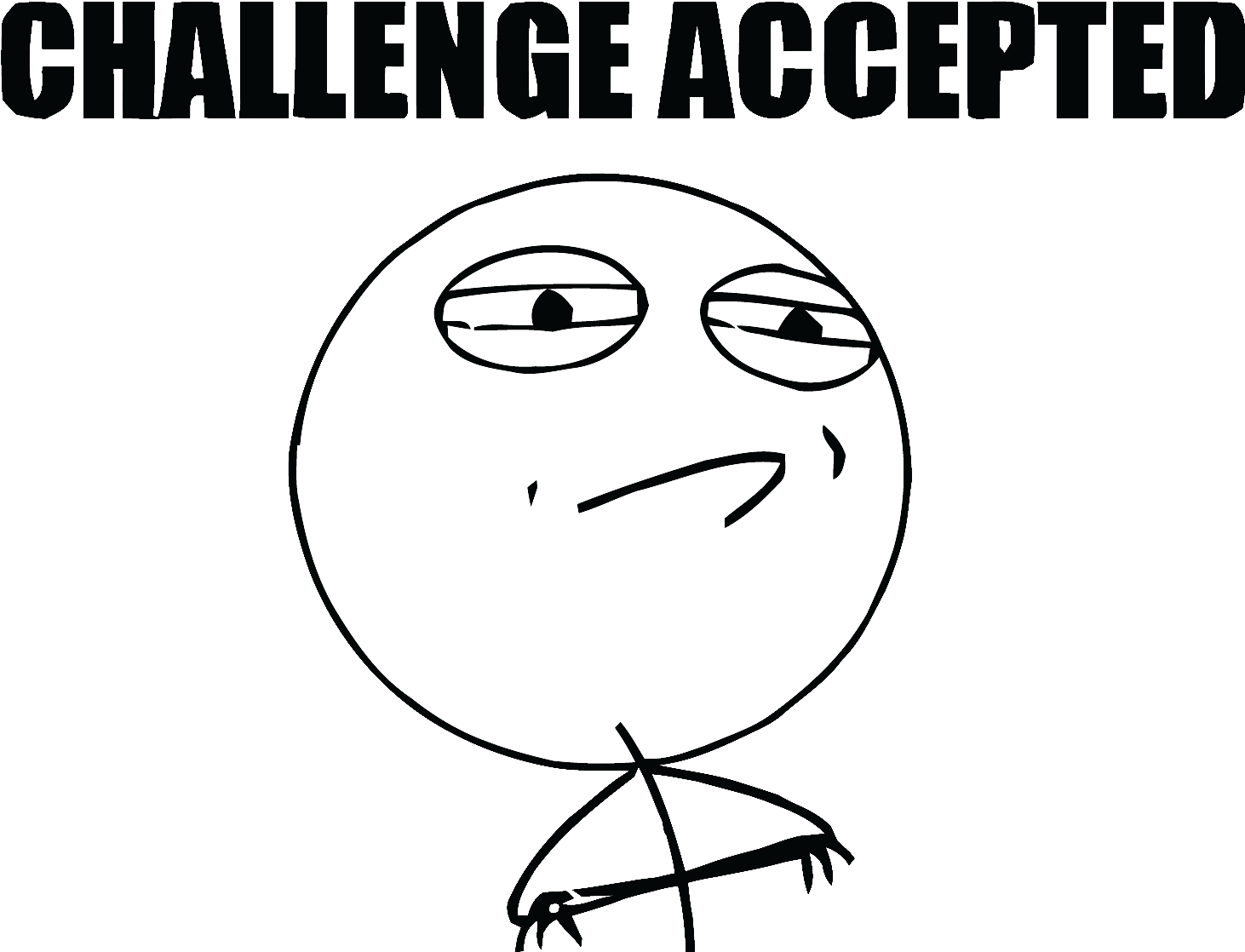 Marcus Vinicius Dia Renders Memes, Renders Variadas - Challenge Accepted Png (1500x1175), Png Download