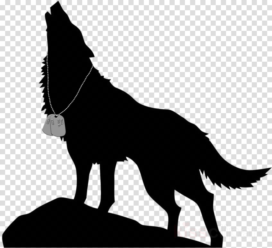 Howling Wolf Silhouette Clipart Wolf Animal Silhouettes - Howling Wolf Silhouette (900x820), Png Download