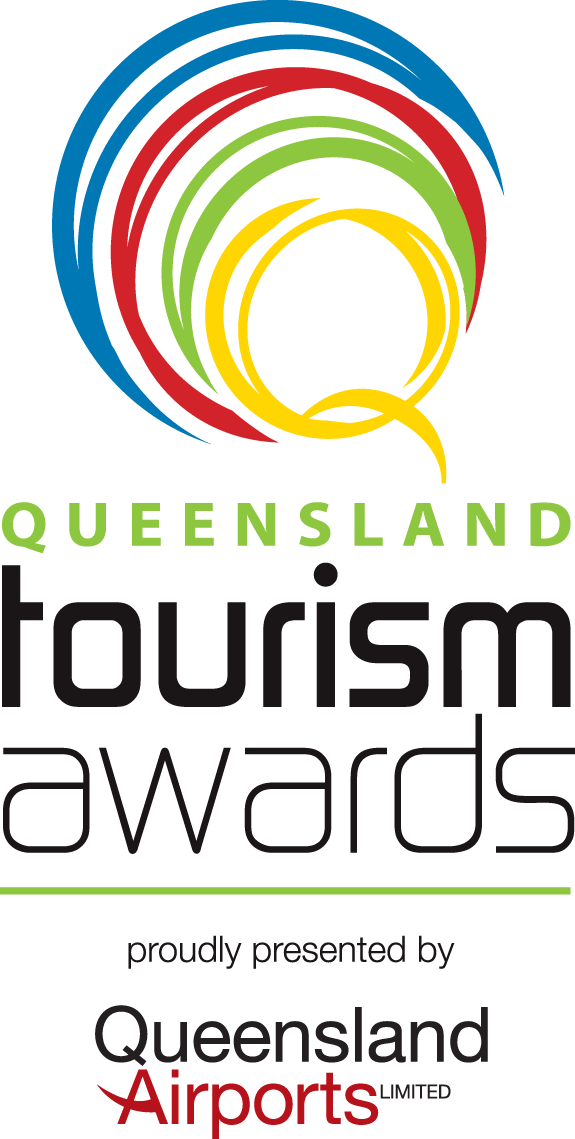 Follow News And Updates Via Facebook, Twitter, Instagram - Queensland Tourism Industry Council Tourism Awards (575x1139), Png Download