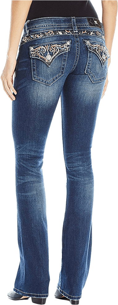 Miss Me Women's Boot Cut Jean - Dk 453 (924x1000), Png Download
