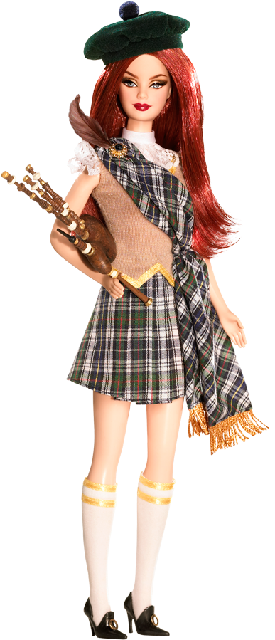 Scotland Barbie Doll - South Africa Barbie Dolls (640x950), Png Download