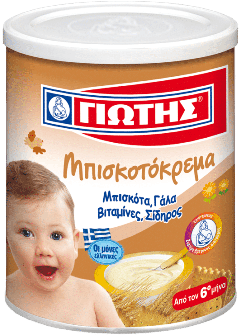 Jotis / Noynoy Biscuit Cream / Κρέμα Παιδική Με Μπισκότα - Κρεμα Γιωτησ Για Μωρα (500x694), Png Download