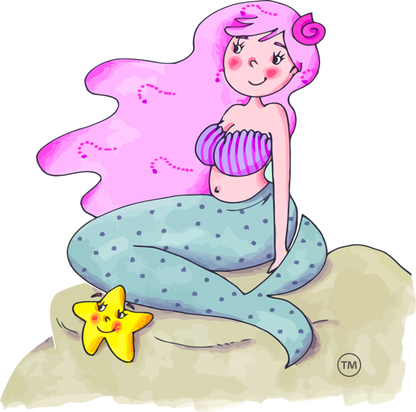 The Cute Little Mermaid Arrived In Tortoreto So Long - Sirenetta Marina Tortoreto (604x599), Png Download