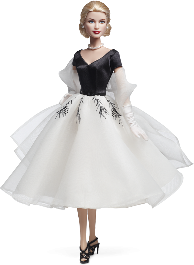 From Barbie Collector Edition - Barbie Collector Rear Window Grace Kelly Doll (640x950), Png Download