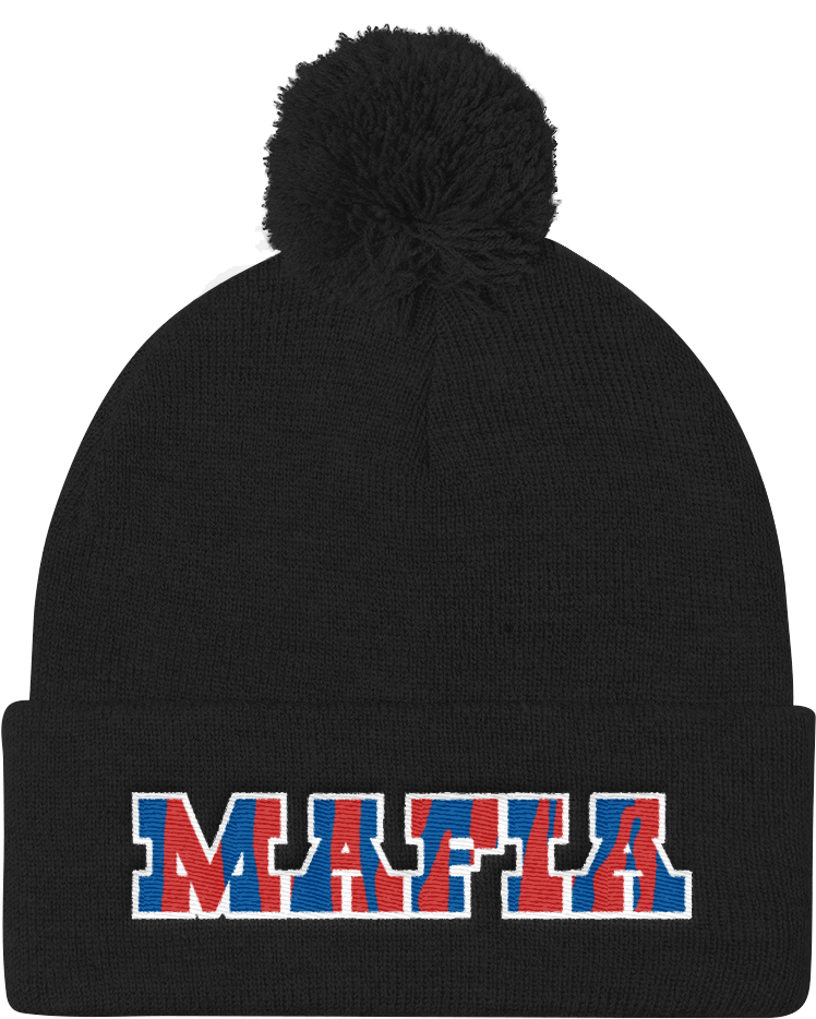 Pom Knit Cap - Pom Pom Hat, Hustler, Beanie, Beanie Hat, Pom Pom Beanie, (1000x1000), Png Download