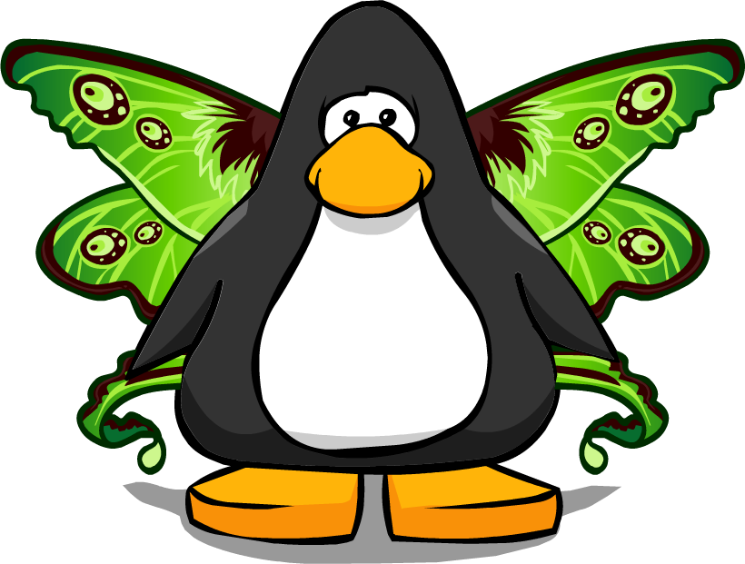 Moth Wings On Player Card - Club Penguin (820x621), Png Download