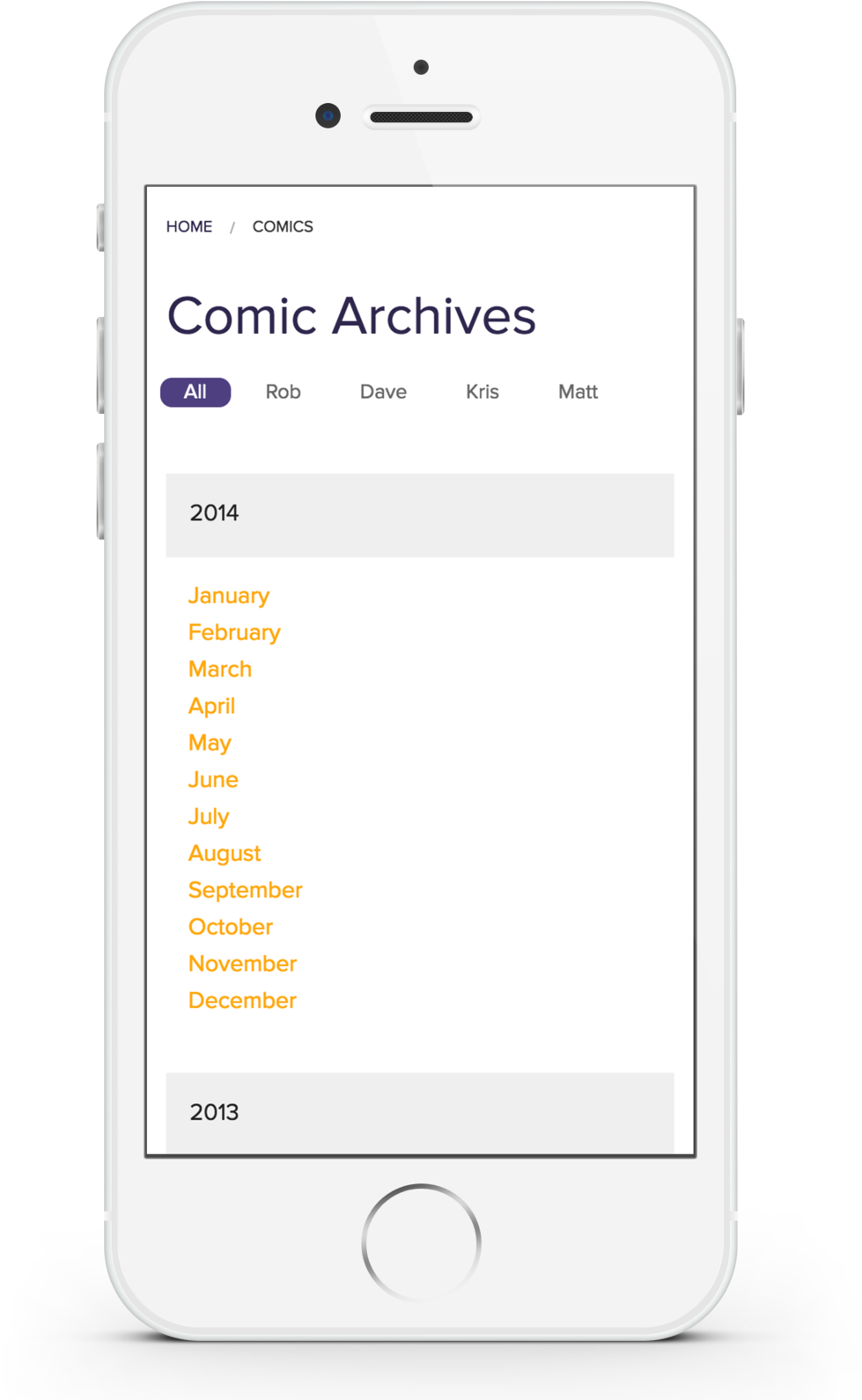 Explosm Iphone Archivepage V1 - Smartphone (1000x1643), Png Download