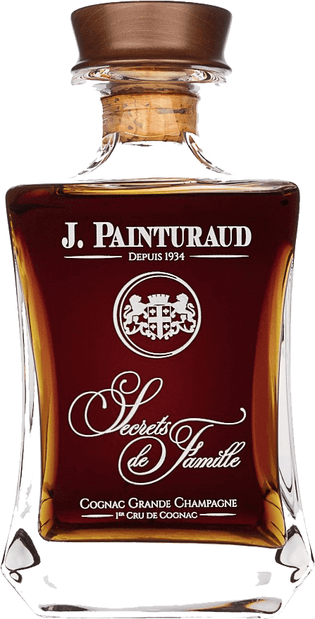 "secrets De Famille" Cognac In Cristal Carafe - Glass Bottle (485x950), Png Download