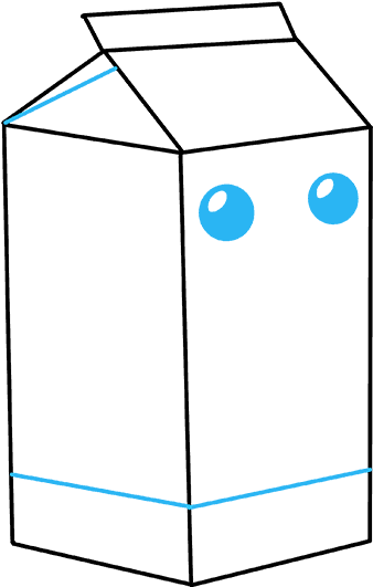 How To Draw Milk Carton - Drawing (680x678), Png Download
