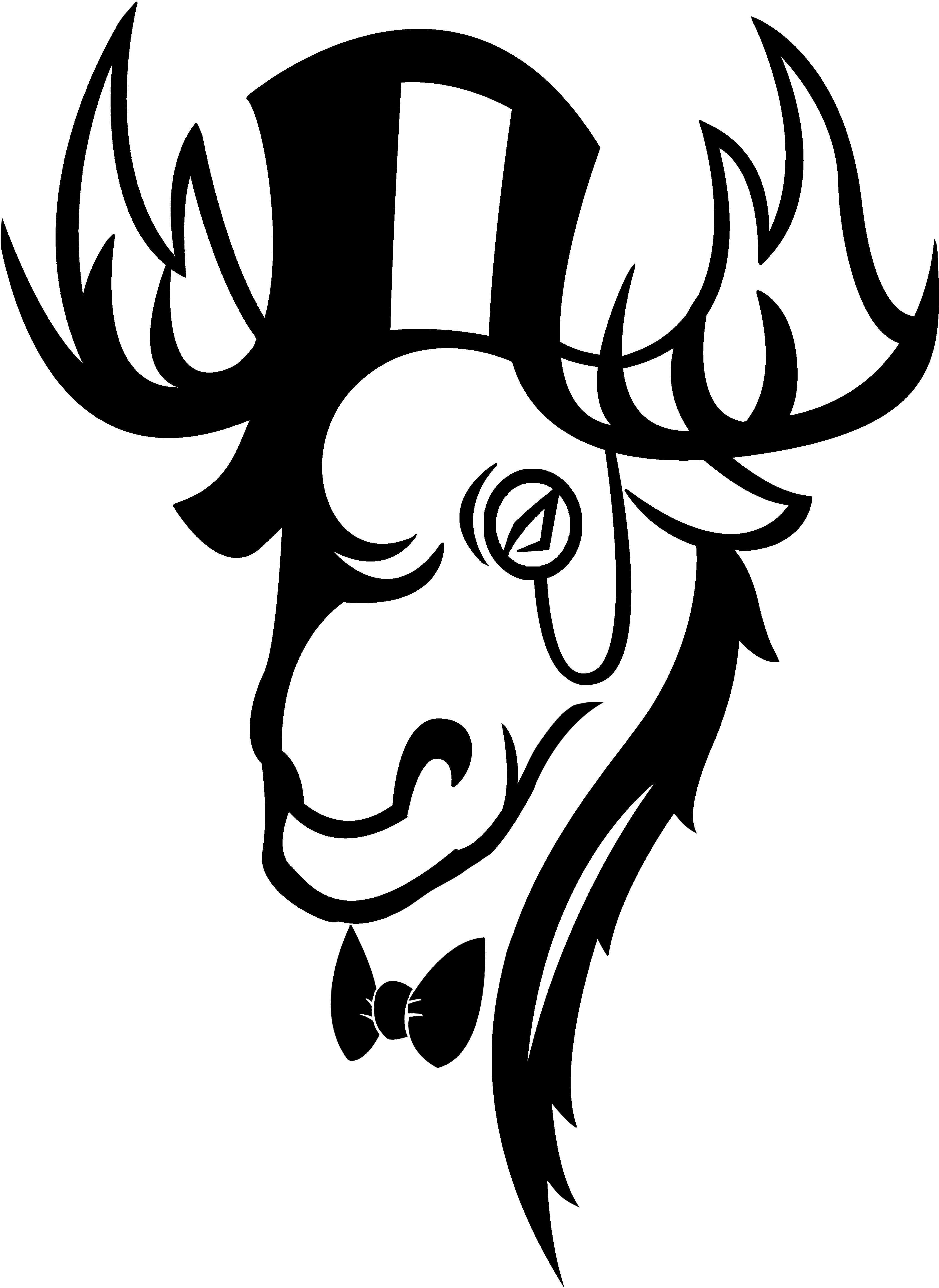 So I Decided To Go With The Hairless Chin, And I Also - Deer (3830x5064), Png Download