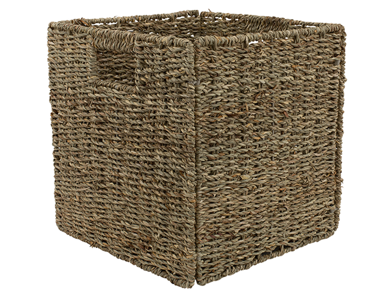 Clever Cube 330 X 330 X 360mm Natural Sea Grass Insert - Bunnings Wicker Baskets (800x800), Png Download