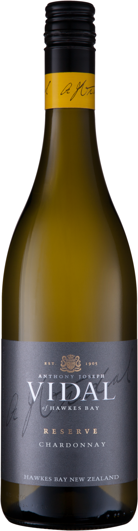 Vidal Reserve Wines - Vidal Reserve Hawkes Bay Chardonnay (1113x2048), Png Download