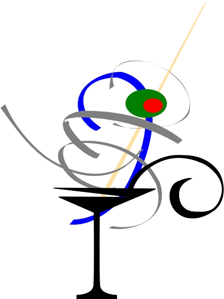 Clip Art Pink Cocktail (570x599), Png Download