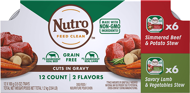 Adult Wet Dog Food 12-count Variety Pack Simmered Beef - Nutro Wholesome Essentials Senior 30 Lbs (640x640), Png Download