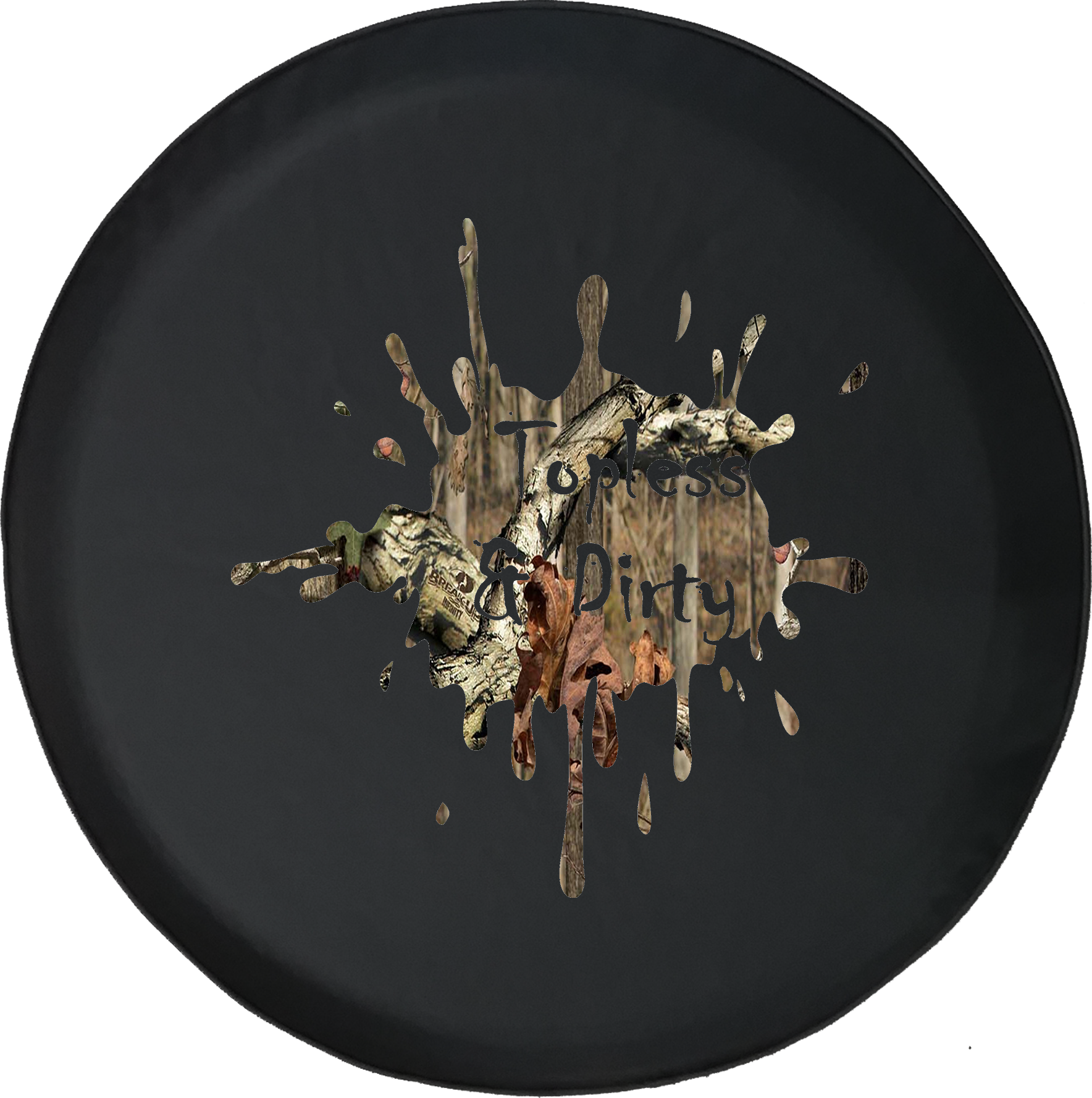 Jeep Topless & Dirty Mud Splatter Offroad Jeep Rv Camper - Creative Camo Tree Decorative Pillowcase Throw Pillow (1768x1777), Png Download