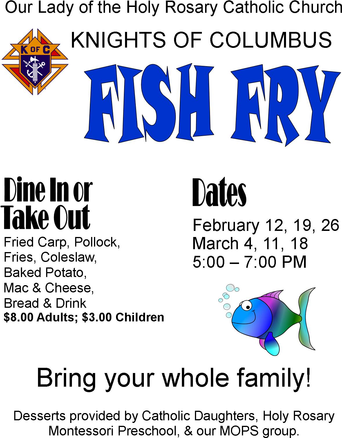 2016 Fish Fry 30wvxsfzv4u3mdpyorur62 - Knights Of Columbus Emblem (1203x1534), Png Download