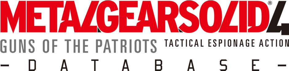 Metal Gear Solid 4 Database - Metal Gear Solid 4 (967x257), Png Download