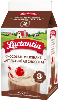 Lactantia® Chocolate Milkshake - Cream (350x430), Png Download