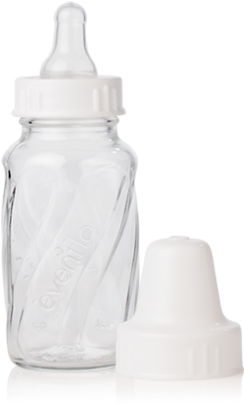 Classic Glass Bottle 4oz 1pk 01png - Evenflo Classic Glass Bottle 4 Oz (550x550), Png Download