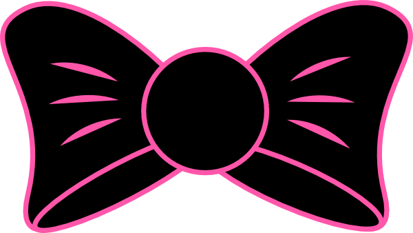 Black Bow 2 Clip Art - .com (600x338), Png Download