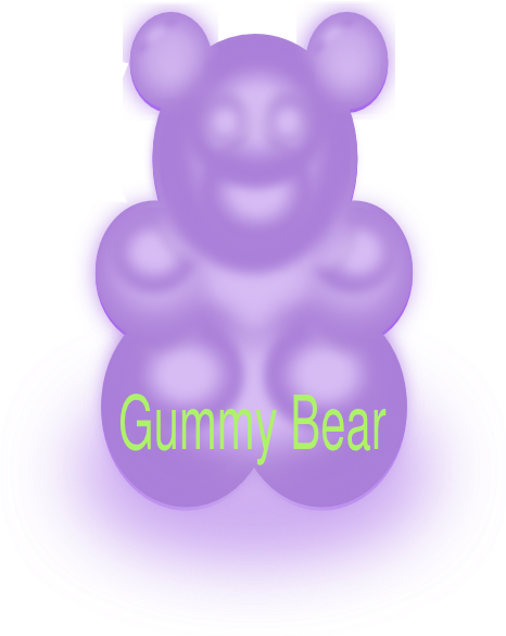 How To Set Use Gummy Bear3d Svg Vector (474x599), Png Download