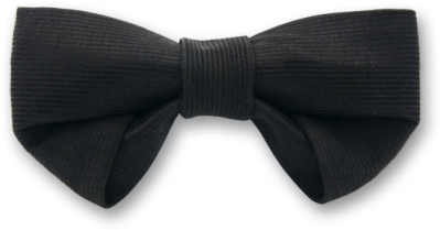 Folding In Black Bow Tie - Bow Tie Black Transparent (595x595), Png Download