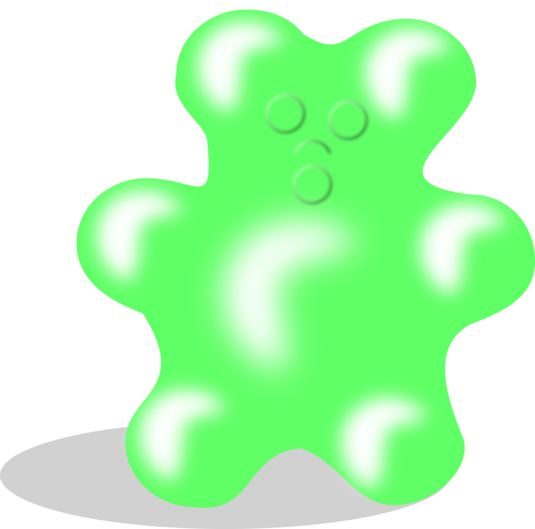 Gummy Bear Gummi Candy Chewing Gum Shark - Gummy Bear (758x750), Png Download