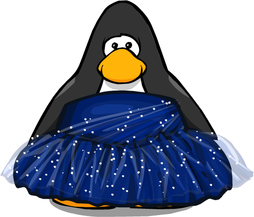 Night Sky Prom Dress Player Card - Club Penguin (497x424), Png Download