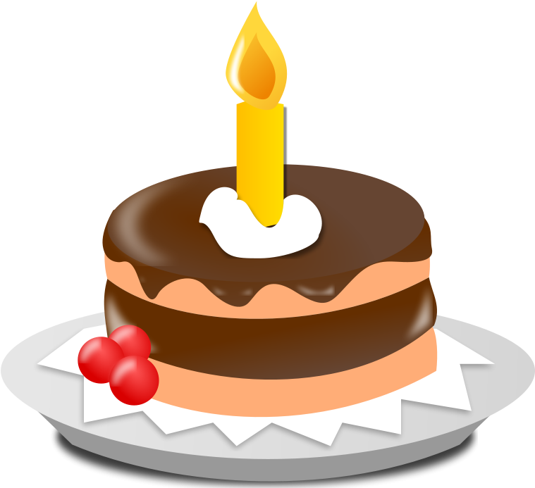 Birthday Icons - Birthday Cake Clip Art (800x800), Png Download