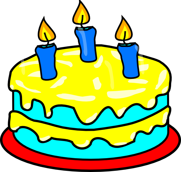 Candles Clipart Birthday Cake - Birthday Cake Clip Art (600x572), Png Download