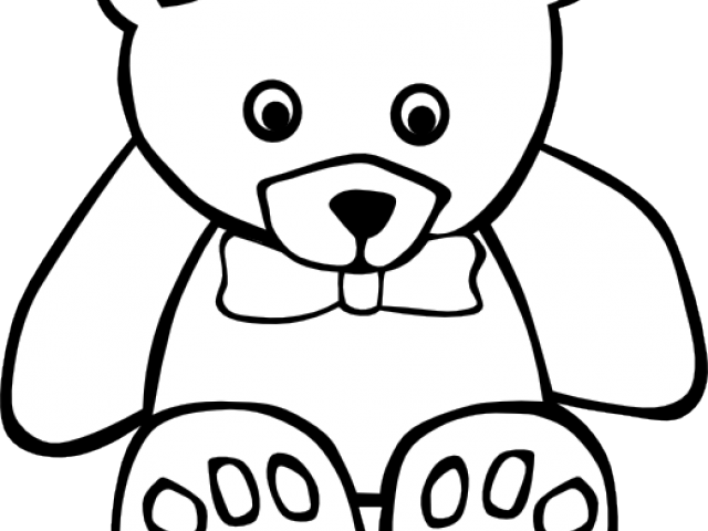 Drawn Teddy Bear Animated - Teddy Bear For Coloring (640x480), Png Download