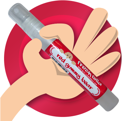 Red Gummy Bear Sprays - Icing (400x400), Png Download