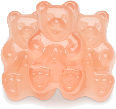 Pink Grapefruit Gummi Bears - Champagne Gummy Bears Bulk (500x500), Png Download