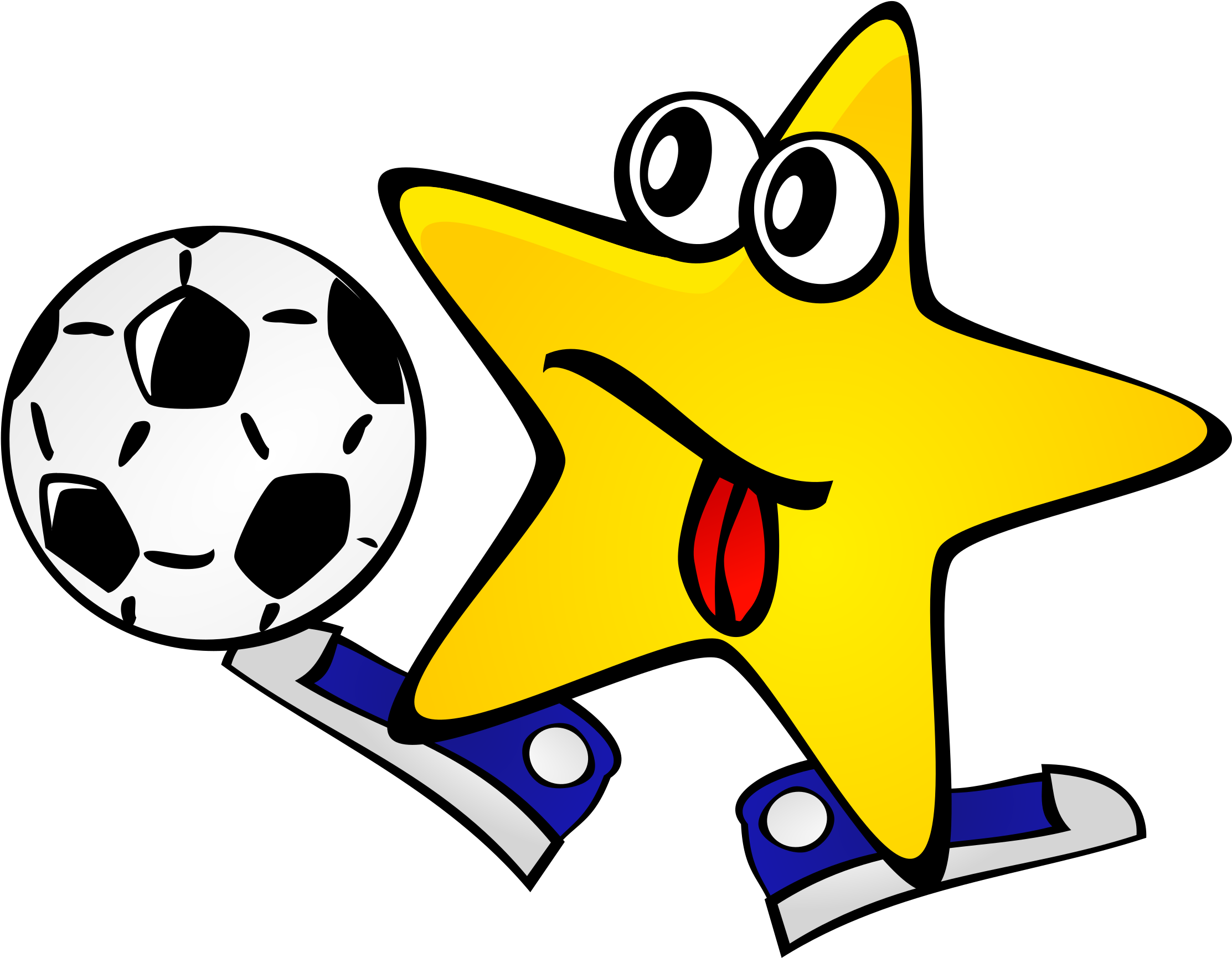 Night Sky Clipart Transparent - Soccer Yellow Star 1 25 Magnet (2400x2400), Png Download