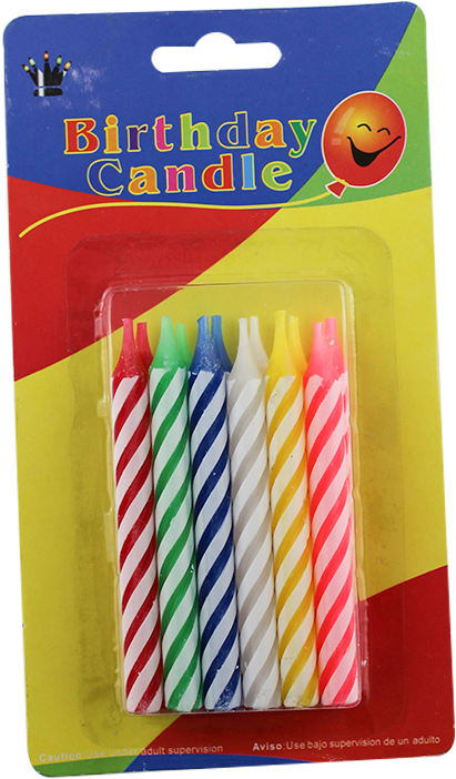 Wholesale Spiral Colorful Happy Birthday Stick Candle - Birthday (1000x1000), Png Download