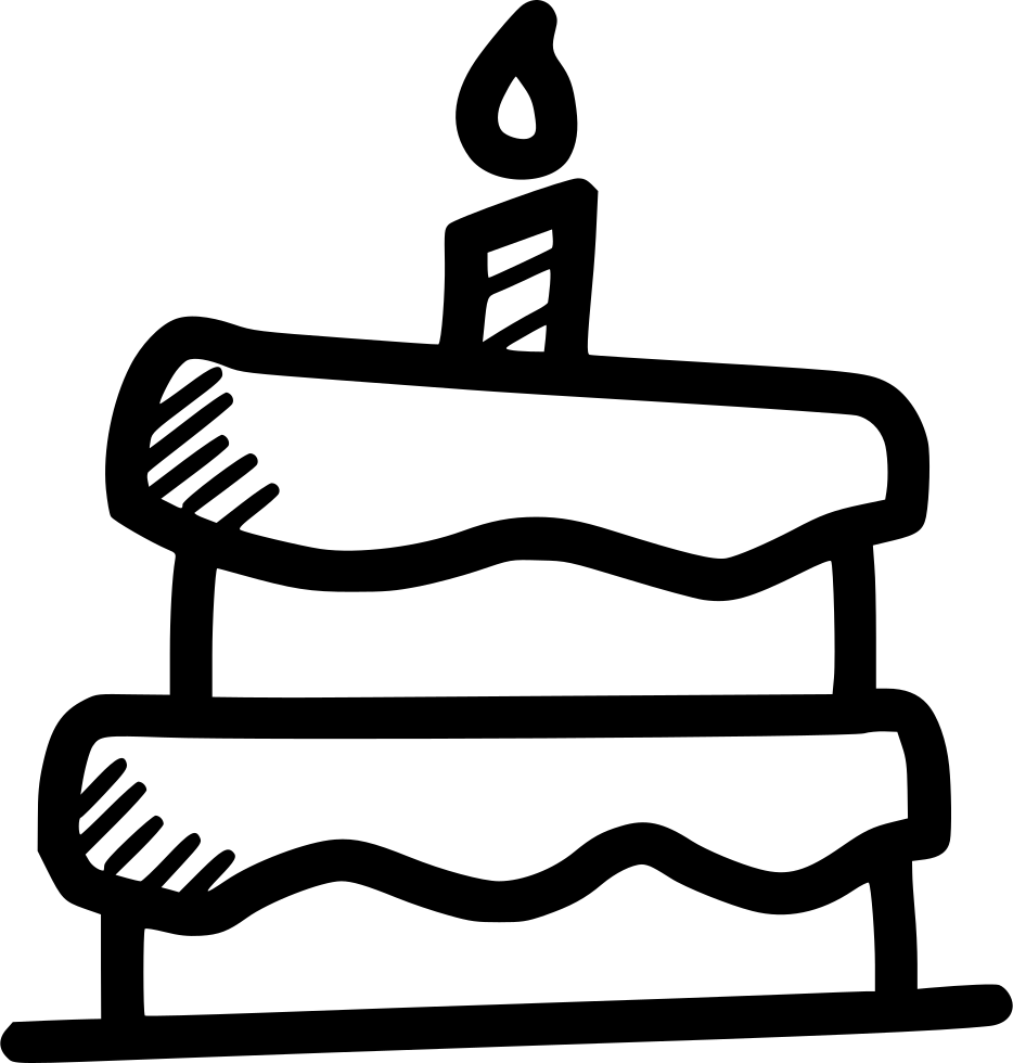 Cake Christmas Birthday Festival Celebration Candle (934x980), Png Download
