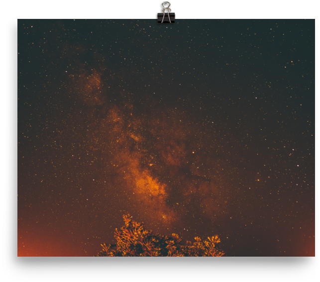 Night Sky Photo Paper Poster - Nebula (1000x1000), Png Download