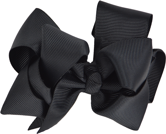 Black Ribbon Bow Png - Leather (599x599), Png Download