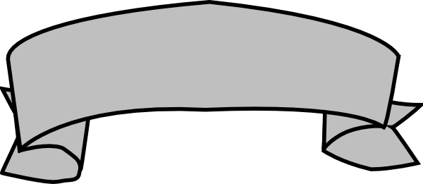 Free Grey Cliparts Download Clip Art On - Grey Banner Clipart (600x261), Png Download