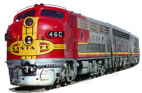 Download Train Transparent Background Santa Fe Super Chief Full Size Png Image Pngkit