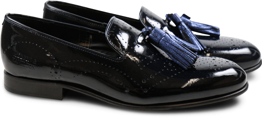 Loafers Mila 10 Patent Oriental Nappa Aztek Night Sky - Slip-on Shoe (1024x1024), Png Download